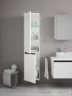 Duravit KETHO.2 176x40x36 cm-es, fali, 2 ajtós magas szekrény, balos, szupermatt fehér K21329L84840000