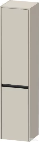 Duravit KETHO.2 176x40x36 cm-es, fali, 2 ajtós magas szekrény, balos, matt taupe K21329L91910000