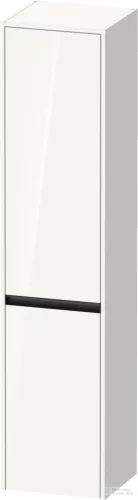 Duravit KETHO.2 176x40x36 cm-es, fali, 2 ajtós magas szekrény, jobbos, fényes fehér K21329R22220000