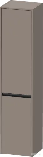 Duravit KETHO.2 176x40x36 cm-es, fali, 2 ajtós magas szekrény, jobbos, matt bazalt K21329R43430000