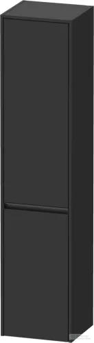 Duravit KETHO.2 176x40x36 cm-es, fali, 2 ajtós magas szekrény, jobbos, szupermatt grafit K21329R80800000