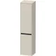 Duravit KETHO.2 176x40x36 cm-es, fali, 2 ajtós magas szekrény, jobbos, szupermatt taupe K21329R83830000