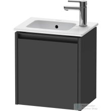   Duravit KETHO.2 41x29,2 cm-es, 1 ajtós alsószekrény mosdó és csaptelep nélkül, jobbos, matt grafit K25060R49490000