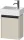 Duravit KETHO.2 36,4x23,8 cm-es, 1 ajtós alsószekrény mosdó és csaptelep nélkül, balos, szupermatt taupe K25071L83830000