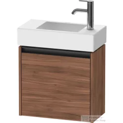   Duravit KETHO.2 48,4x23,8 cm-es, 1 ajtós alsószekrény mosdó és csaptelep nélkül, balos, matt dió K25072L79790000