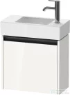 Duravit KETHO.2 48,4x23,8 cm-es, 1 ajtós alsószekrény mosdó és csaptelep nélkül, jobbos, fényes fehér K25072R22220000