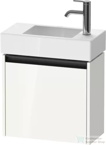 Duravit KETHO.2 48,4x23,8 cm-es, 1 ajtós alsószekrény mosdó és csaptelep nélkül, jobbos, fényes fehér K25072R22220000