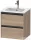 Duravit KETHO.2 51x42 cm-es 2 fiókos alsószekrény mosdó és csaptelep nélkül, márványos tölgy K25261055550000