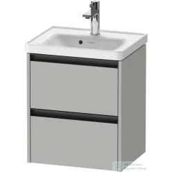  Duravit KETHO.2 48,4x37,5 cm-es, 2 fiókos függesztett szekrény, 074250XXX mosdóhoz, matt betonszürke K25280007070000