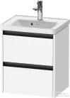 Duravit KETHO.2 48,4x37,5 cm-es, 2 fiókos függesztett szekrény, 074250XXX mosdóhoz, matt fehér K25280018180000