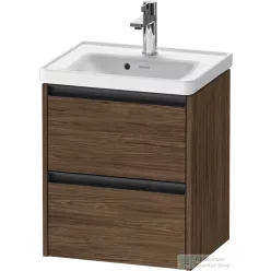   Duravit KETHO.2 48,4x37,5 cm-es, 2 fiókos függesztett szekrény, 074250XXX mosdóhoz, matt sötét dió K25280021210000