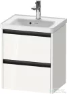Duravit KETHO.2 48,4x37,5 cm-es, 2 fiókos függesztett szekrény, 074250XXX mosdóhoz, fényes fehér K25280022220000