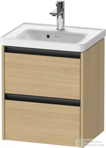 Duravit KETHO.2 48,4x37,5 cm-es, 2 fiókos függesztett szekrény, 074250XXX mosdóhoz, natúr tölgy K25280030300000