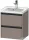 Duravit KETHO.2 48,4x37,5 cm-es, 2 fiókos függesztett szekrény, 074250XXX mosdóhoz, matt bazalt K25280043430000