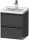 Duravit KETHO.2 48,4x37,5 cm-es, 2 fiókos függesztett szekrény, 074250XXX mosdóhoz, matt grafit K25280049490000