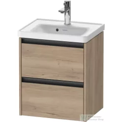   Duravit KETHO.2 48,4x37,5 cm-es, 2 fiókos függesztett szekrény, 074250XXX mosdóhoz, márványos tölgy K25280055550000