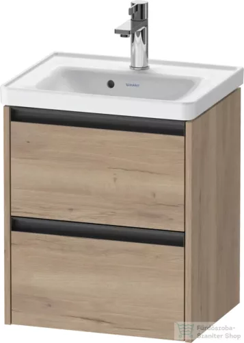 Duravit KETHO.2 48,4x37,5 cm-es, 2 fiókos függesztett szekrény, 074250XXX mosdóhoz, márványos tölgy K25280055550000