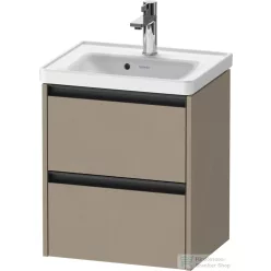   Duravit KETHO.2 48,4x37,5 cm-es, 2 fiókos függesztett szekrény, 074250XXX mosdóhoz, matt len K25280075750000