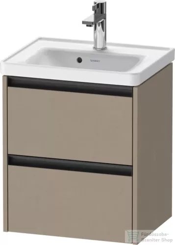 Duravit KETHO.2 48,4x37,5 cm-es, 2 fiókos függesztett szekrény, 074250XXX mosdóhoz, matt len K25280075750000