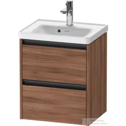   Duravit KETHO.2 48,4x37,5 cm-es, 2 fiókos függesztett szekrény, 074250XXX mosdóhoz, matt dió K25280079790000