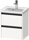 Duravit KETHO.2 48,4x37,5 cm-es, 2 fiókos függesztett szekrény, 074250XXX mosdóhoz, szupermatt fehér K25280084840000