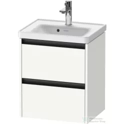   Duravit KETHO.2 48,4x37,5 cm-es, 2 fiókos függesztett szekrény, 074250XXX mosdóhoz, szupermatt fehér K25280084840000