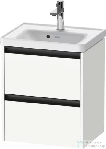 Duravit KETHO.2 48,4x37,5 cm-es, 2 fiókos függesztett szekrény, 074250XXX mosdóhoz, szupermatt fehér K25280084840000