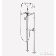   Webert KARENINA szabadonálló kádcsaptelep, kristály fogantyúkkal, króm KA720801.015