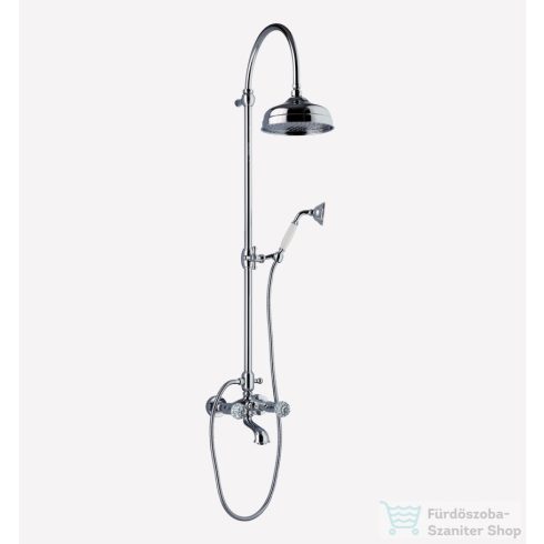 Webert Karenina zuhanyrendszer kristály fogantyúkkal króm színben KA721208.015