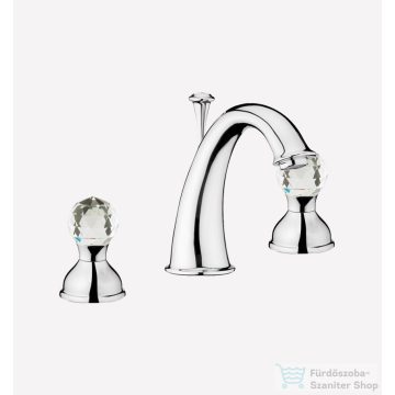   Webert Karenina 3 üléses mosdócsaptelep kristály fogantyúkkal króm színben KA750101.015