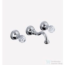   Webert Karenina 3 részes fali mosdócsaptelep kristály fogantyúkkal króm színben, leeresztő nélkül,  KA750404.015