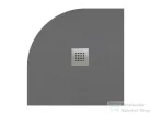 Radaway Kios A 80x80 íves műmárvány zuhanytálca, betonszürke KA8080-52