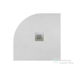   Radaway Kios A 80x80 íves műmárvány zuhanytálca, fehér KA8080-53