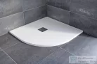 Radaway Kios A 80x80 íves műmárvány zuhanytálca, fehér KA8080-53