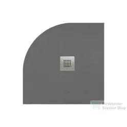   Radaway Kios A 90x90 íves műmárvány zuhanytálca, betonszürke KA9090-52