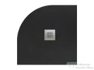 Radaway Kios A 90x90 íves műmárvány zuhanytálca, fekete KA9090-54
