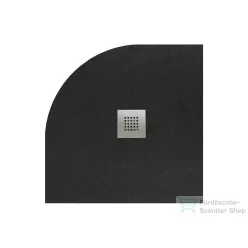   Radaway Kios A 90x90 íves műmárvány zuhanytálca, fekete KA9090-54