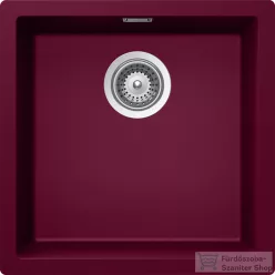   Schock Kaia N-100 CRISTADUR® Berry 456x456 mm gránit kompozit konyhai mosogatótálca, bogyószín KAIN100BERR