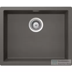   Schock Kaia N-100L CRISTADUR® Silverstone 556x456 mm gránit kompozit konyhai mosogatótálca, sötétszürke KAIN100LSTON 