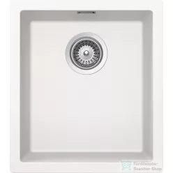   Schock Kaia N-100S CRISTADUR® Polaris 406x456 mm gránit kompozit konyhai mosogatótálca, hófehér KAIN100SPOLA
