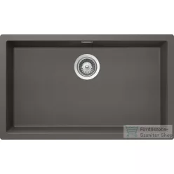  Schock Kaia N-100XL CRISTADUR® Silverstone 756x456 mm gránit kompozit konyhai mosogatótálca, sötétszürke KAIN100XLSILV