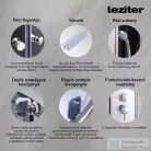 Leziter Karolino 80 black mélytálcás zuhanykabin KAROLINO80B