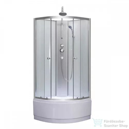 Leziter Karolino 80 white mélytálcás zuhanykabin KAROLINO80W