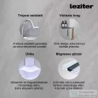 Leziter Karolino 80 white mélytálcás zuhanykabin KAROLINO80W