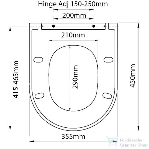 Creavit Duck WC tető, fehér KC0902.01.0000E