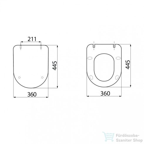 Sapho PAULA WC ülőke, Slim soft close, duroplast, arany KC0903