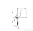 Webert KEO konyhai csaptelep, króm színben KE920301.015