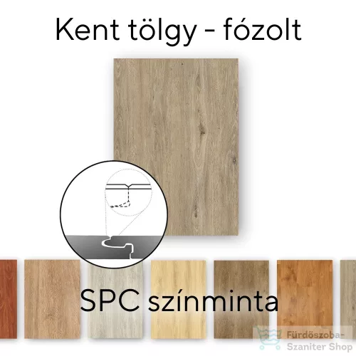 Leziter Kent tölgy Vinyl SPC fózolt padló minta/db KEN-F-MINT