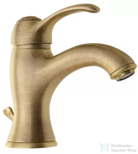 Sapho KIRKÉ mosdó csaptelep, automata leeresztővel, bronz  KI02B