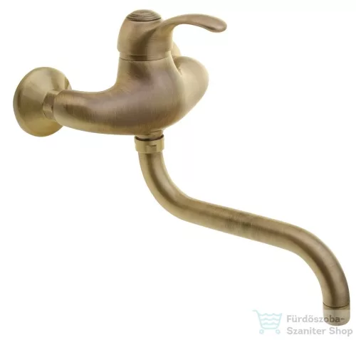 Sapho KIRKÉ fali csaptelep, bronz  KI15B
